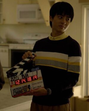 Jimmy Liu Instagram - Wei-Chen behind the scene
Trying to steal everyone’s job

@ambornchinese now on @disneyplus 
#西遊abc 
#americanbornchinese 
#disneyplus