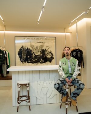 Jin Dogg Instagram - photo by @__ug__ 
style by  @amiri