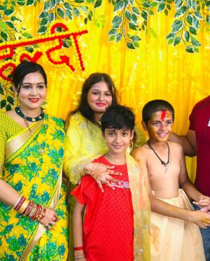 Jina Samal Instagram - Bhanaja Haladi ceremony #gandhasana #haldiceremony #thredceremony