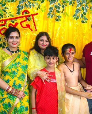 Jina Samal Instagram - Bhanaja Haladi ceremony #gandhasana #haldiceremony #thredceremony