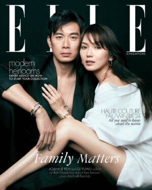 Joanne Peh Instagram - Here’s a love story for the books: In our August 2024 issue, celebrity couple @joannepeh and @qiyuwu share never-before disclosed details of their love journey—with no holds barred—at the family’s first-ever media shoot together.

They’ll be celebrating their 10th anniversary next month—and we couldn’t be more thrilled that our August issue will be a sweet memento that the family will have of the occasion.

Click the link in bio for more. 

Editor-in-Chief: @life_of_charm
Photographer: @joellowphotography
Fashion Director: @yan_jeffrey
Make-up Artist for Joanne: @shashamsi
Hairstylist for Joanne: @ryan_yap / Passion Hair Salon
Make-up Artist for Yuwu: @iamchrissiow
Hairstylist for Yuwu: Ben Leong / Passion Hair Salon
Photographer’s Assistant: @etstudiosg 
Fashion: @fendi @loropiana @ralphlauren 
Jewellery: @tiffanyandco
—
#ELLESINGAPORE #JoannePeh #QiYuwu #TiffanyAndCo #AugustIssue #LoveStory