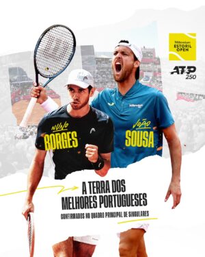 João Sousa Instagram - O @joaosousaoficial e o @nunoborges97 têm viagem marcada até à terra do espetáculo de 30 de março a 7 de abril. O melhor português de sempre e o melhor português da atualidade estão confirmados no quadro principal de singulares do Millennium Estoril Open e juntam-se ao campeão em título, Casper Ruud, e aos talentosos Gael Monfils e Lorenzo Musetti, num verdadeiro elenco de luxo, agora também com heróis da casa! 🇵🇹

#MillenniumEstorilOpen #TerraDoEspetaculo #EstorilOpen #ATP #ATPTour #Tennis #Tenis