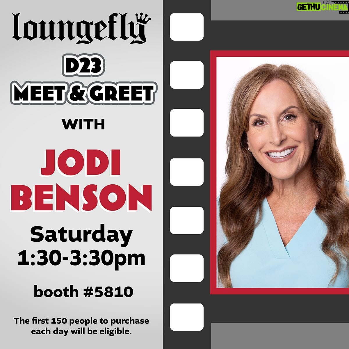 Jodi Benson - 6.2K Likes - D23 just got even more magical ✨ Disney icons @jimjcummings, @jodi.benson, and @bobgurrofficial will be visiting the Loungefly booth for meet and greets!
🖌️ The first 150 people to purchase the designated item each day from the Loungefly booth will receive a wristband that will grant them a spot in line for that day’s meet and greet.