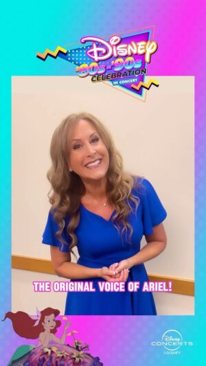 Jodi Benson Instagram - We’ve got a special message from our friend, @jodi.benson! We loved her in The Little Mermaid and can’t wait to see her perform this Friday and Saturday at Disney ‘80s-’90s Celebration in Concert! Don’t forget to grab your tickets and use code DISNEYCONCERTFAN at checkout!

#DisneyConcerts #Disneys80s90s #DisneyMusic #HollywoodBowl