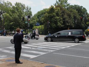 Joe Kennedy III Instagram - John Lewis led efforts to rename the Justice Department after my grandfather.

Today I stood outside that same building as he passed by.

Working by his side was the honor of a lifetime.