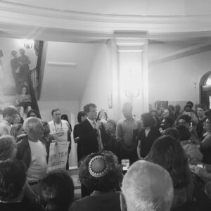 Joe Kennedy III Instagram - Powerful #LightsForLiberty event in Newton tonight. We’ll fight this. Not in our name.