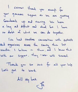 Joe Kennedy III Instagram - A note to all of our @groundworkproj supporters. You are helping us build something truly needed in the Democratic Party.
