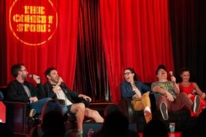 Joe List Instagram - I may be biased but I don’t think it’s crazy to say this was a legendary night and podcast. What a crew! What a hang! Can’t wait to hear how much you all hate it.
But boy did we have fun!! Thanks to everyone who packed it out. The @netflixisajoke festival for having us and special thanks to the comics who came on @whitneycummings @kerrynfeehan Bobby Lee and @lukemones And of course the greatest comedy podcaster of all time @marknormand Keep an eye out for this thing on YouTube. I believe @salacuse snapped all of these beauties. Thank you. Thank you. I love you.