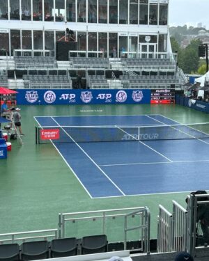 Joe List Instagram - What a day!! Thank you @atlantaopentennis for having me. One of the coolest things I’ve ever gotten to do on the road. Watched some great tennis and met and chatted with @bigfoe1998 and @bornacoric 
They couldn’t have been cooler. Video coming soon.
Nice win for @jjwolf5 and of course @nowayneinhell bringing the heat at always. Be sure to watch the tourney all week and if you’re in Atlanta go see some killer tennis. Rooting for @bigfoe1998 to win it all in the final year of the tourney! #tennis #sports