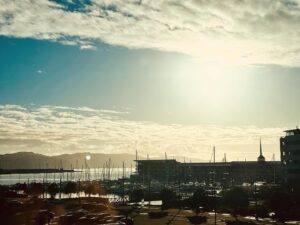 Joel David Moore Instagram - Heading back to Wellington NZ is always so nostalgic. Been coming here for 17 years making this franchise, seeing familiar faces, friends, putting the hard work in, it's like a home away from home at this point. The family has grown, but the work flow and mission is always the same. Thankful for my #Avatar fam and can't wait for you to see what's next! (Last pic is a flashback of me Sig Sam M Rod and our amazing kiwi crew from 17 yrs ago) 🙏