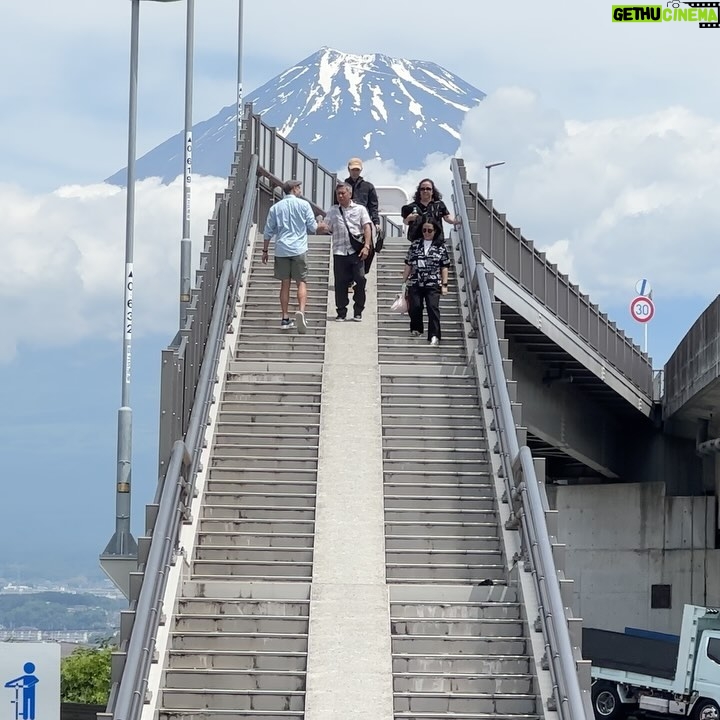 John Daub - 2.1K Likes - The Fujisan Yumeno Bridge in Fuji City, a 25 min walk from Shin-Fuji Station (Shinkansen) or 7 min bicycle ride, rentals are ¥200 ($1.40) for the day from the tourist office inside the station 🚉 no one there when I arrived at 9am, small groups came by taxi the next 2 hours 😂 a few people walked. Some total divas! Most polite, for a photo and moved on — so, worth the visit? It takes 1 hour 15 min from Tokyo Station to get here. For me, I’d say … #fujisteps #fujicity #mtfuji