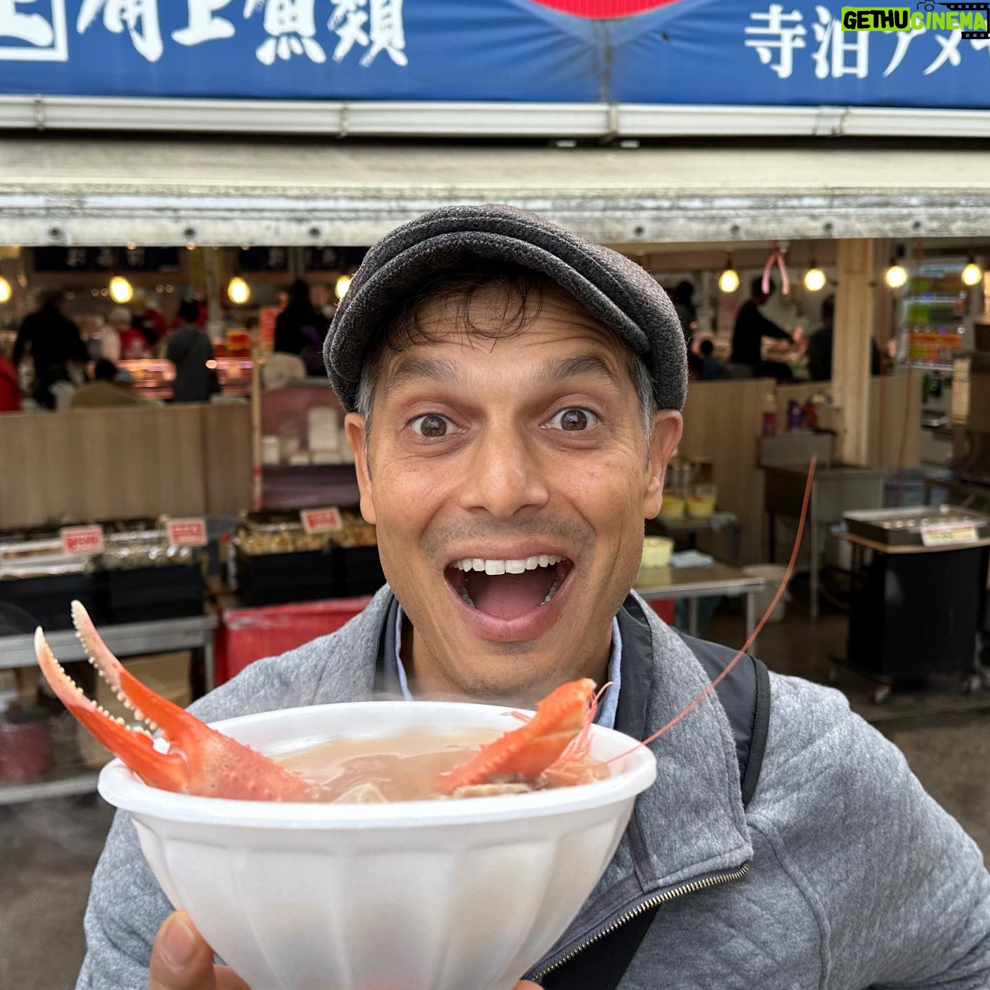 John Daub - 1.3K Likes - Massive pots of soup at the fish market in Teradomari, Niigata, this crab soup only ¥200 ($1.30) a bowl filled me up! The Street Market called “Sakana no Ameyoko” is buzzing with activity from 8am. This is part of Nagaoka city along the Sea of Japan, an amazing getaway from the city and beaten path.