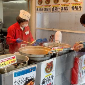 John Daub Instagram - Massive pots of soup at the fish market in Teradomari, Niigata, this crab soup only ¥200 ($1.30) a bowl filled me up! The Street Market called “Sakana no Ameyoko” is buzzing with activity from 8am. This is part of Nagaoka city along the Sea of Japan, an amazing getaway from the city and beaten path.