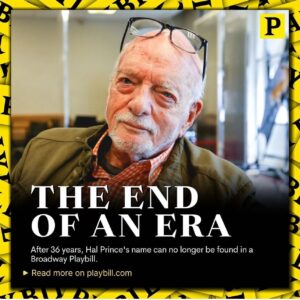 John Glover Instagram - Hal Prince; and I got to work with him!
I was so lucky.