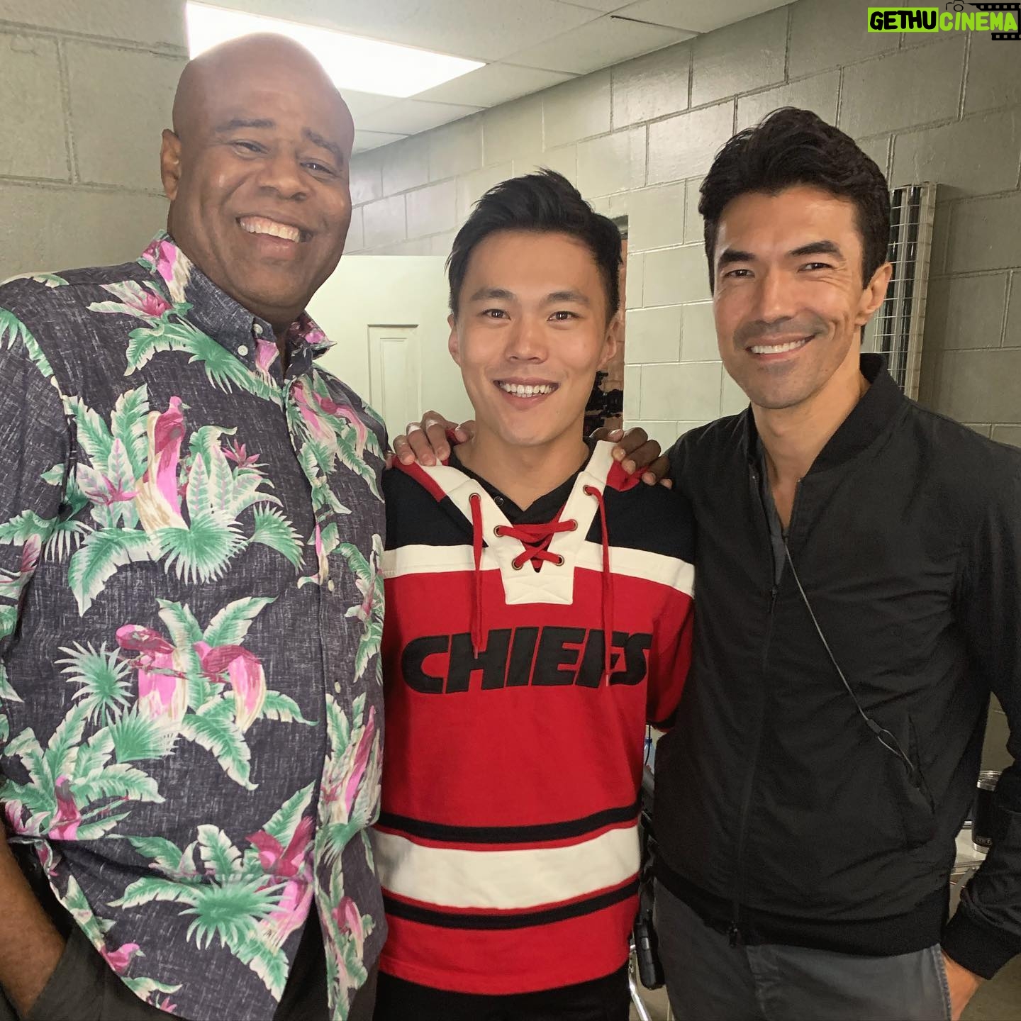 John Harlan Kim - 4.3K Likes - Tonightās the night! My first @hawaiifive0cbs episode directed by the lord to my left, Ian Anthony Dale and co-penned by the legend on my right that is Chi McBride. It is unfathomable how fortunate I was to have spectated firsthand two quality individuals so talented at their chosen crafts. My respect for them and the entire fleet down in Hawaii is paramount, that cast and crew is second to none. Enjoy it folks! 9p on CBS š“š¬
On a side note... Iām moving to Hawaii. Youāll find me there, on the beach working on a boat Shawshank Redemption style. A mouthful of Poke bowl and a Mai Tai. Come find me. Dear Red, if youāre reading this Instagram post, youāve gotten out...