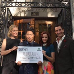 John Harlan Kim Instagram - 7 years ago today, we premiered. Lot of laughs. Not pictured: @christiankane1 taking out five security guards simultaneously. 📚 @librarianstnt