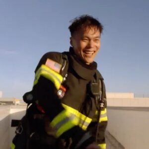 John Harlan Kim Instagram - Most actors & actresses want an Oscar or a Tony etc. Me? All I’ve ever wanted was a scene scored to the sweet musical stylings of Demi Lovato’s ‘Skyscraper’ or Cardi B’s ‘Bodak Yellow’. Despite many heated arguments, I finally agreed to drop my well thought out case for Bodak Yellow. Skyscraper’s an absolute banger of a track anyway...

Firefighter Han, coming to a kitten caught in a tree near you soon. 🧑🏻‍🚒 @911onfox