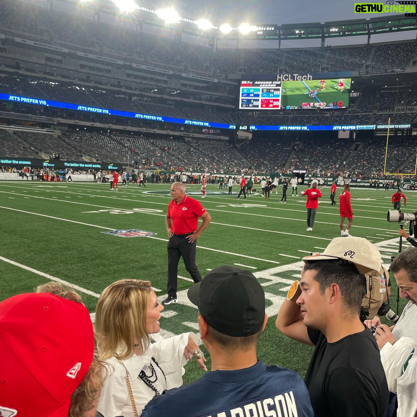 John Harlan Kim - 5.5K Likes - Time was had at the Taylor Swift game but I should have worn my red cardigan, just gonna have to shake it off, no time for a blank space or bad blood. Might have had 22 hot dogs but still made it to the getaway car after the game. Not sure how I feel about this love story with Mr. Kelce ācause Travis, you belong with me. Willow.
PS. Massive congrats and love to you, @matthew_butcher. I love you, brother!