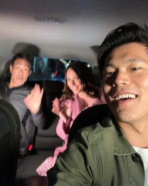 John Harlan Kim Instagram - Havin’ a laugh with me TV family! Just missing someone... I think his name rhymes with ‘Schmuck’? @911onfox #iwillbethefavoriteuncle 😇