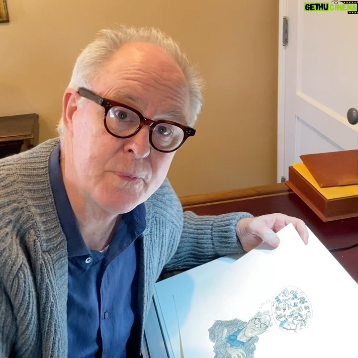 John Lithgow - 2.1K Likes - I made the deadline for my next book, TRUMPTY DUMPTY WANTED A CROWN (pre-order link in bio)! Here’s the last illustration I made for it—a self-portrait. How’s the likeness?