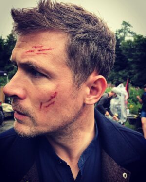 John Reardon Instagram - Donating blood 🩸#blood #stjohns #irishloop #thegoulds #newfoundland #forest #woods #outdoors #stunts #play #film #television #makebelieve #creativity #tvseries #hudsonandrex #onset #drama #action #actionadventure