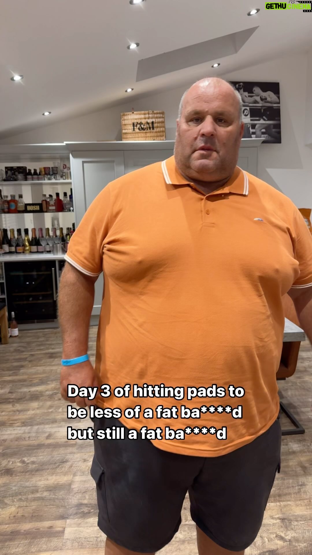 Johnny Fisher - 5.8K Likes - Day 3 of hitting pads to be less of a fat ba****d but still a fat ba****d.