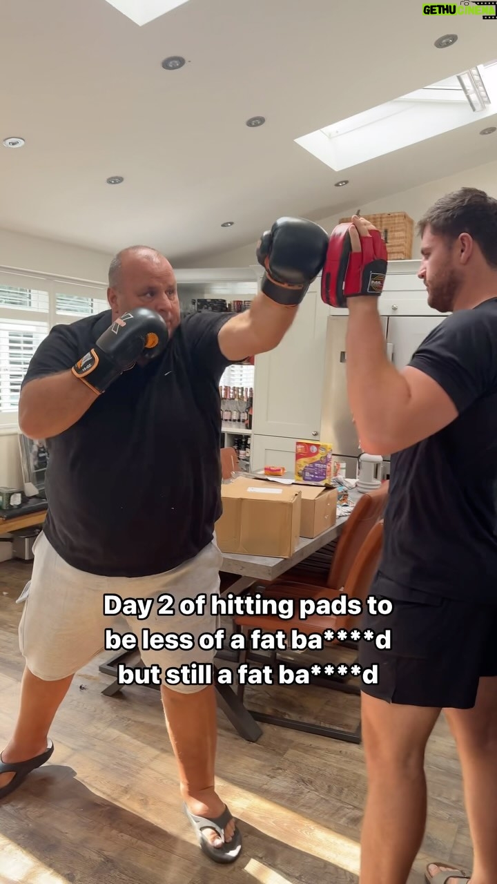 Johnny Fisher - 13.3K Likes - Day 2 of hitting pads to be less of a fat ba*****d but still a fat ba****d.
Bosh