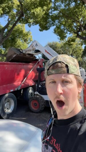 Johnny Pemberton Instagram - when you follow the TRACKS you find the TREASURE!! #garmbige #bobcatequipment #digging