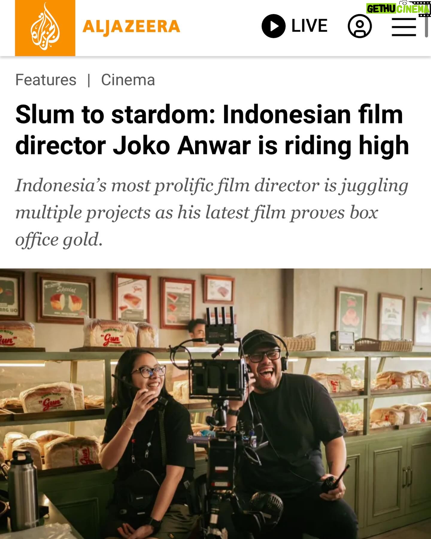 Joko Anwar - 7.9K Likes - Perjalanan saya dari kecil nonton film lewat lubang angin di Medan sampai jadi sutradara ada di Al Jazeera.