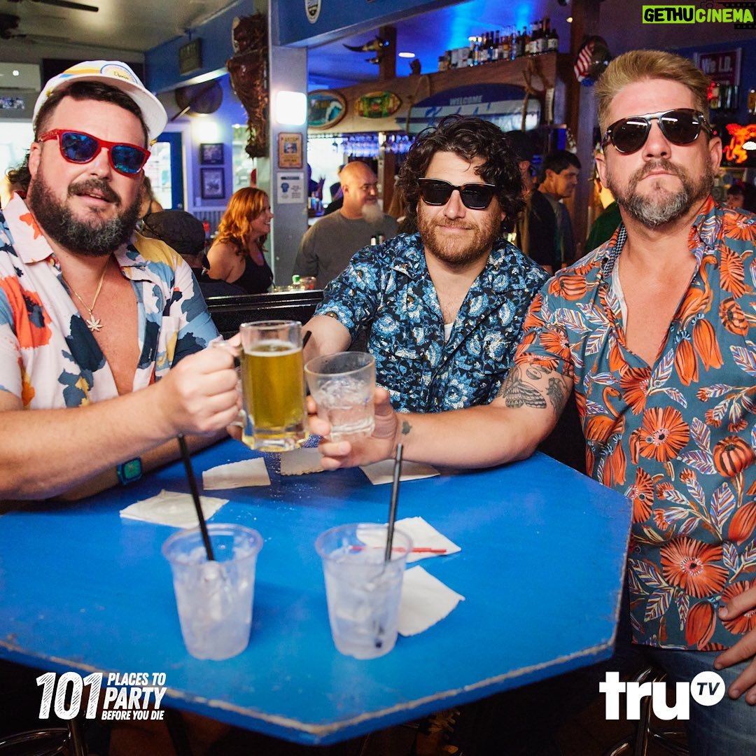 Jon Gabrus - 3.1K Likes - #101placestopartybeforeyoudie finale (😢) in Maui this Thursday at 11pm on Tru. Our friend Zach joins us for (a bunch of) beers, (a ton of) food, and (many) shots.