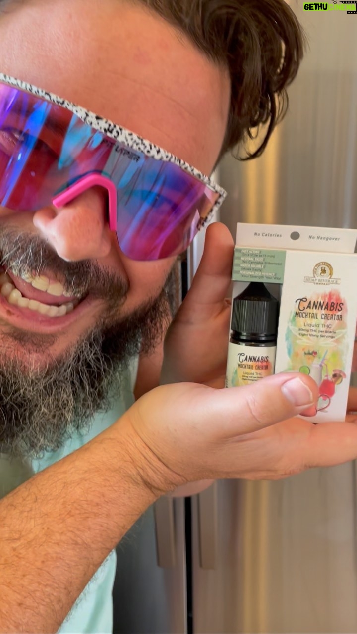 Jon Gabrus - 1.9K Likes - You know im a fan of Mocktails. And now with @hempbeveragecompany cannabis mocktail creator and easy dosing cup. I can make a quick round of drinks for friends. And it really is fast acting. Put a dose in my coffee to help handle this freakin app