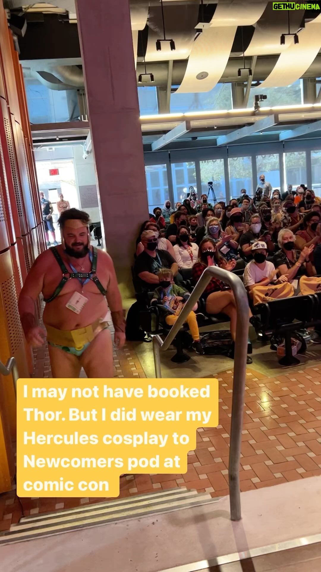 Jon Gabrus - 6.4K Likes - Sorry Roy Kent but I can’t let this hercules thing go. Newcomers w @nicolebyer Panel at @comic_con Video and costume by @marikaelon