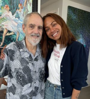 Jon Landau Instagram - It was great to have a nice social visit with @zoesaldana over the weekend.