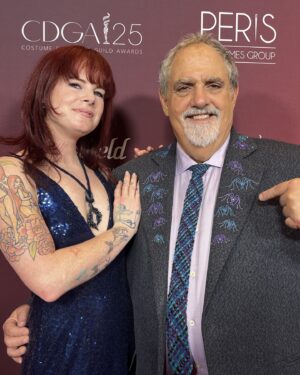 Jon Landau Instagram - It was an incredible evening at the Costume Designers Guild Awards celebrating @debscottcostumes who received the Career Achievement Award for her iconic work on countless projects including Avatar and Titanic.

Congrats Deb on this well deserved honor. And thank you to @flofoxworthy and @wetaworkshop who created my woodsprite-inspired suit.