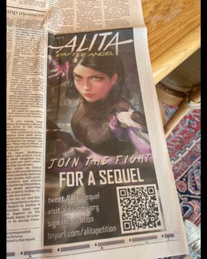 Jon Landau Instagram - Arrived in LA for a couple of days and opened the L.A. Times saw this. Thanks #alitaarmy.
