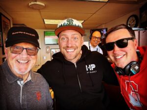 Jon Miller Instagram - @hunterpence stopped by the booth yesterday and briefed us on his  @healthyplanetproject and his very first Earth Day Extravaganza! As always Hunter brightened our day‼️⚾️⚾️#refuserefusesf #earthday2023 #yayarea #sfgiants ⚾️⚾️ healthyplanetproject.org