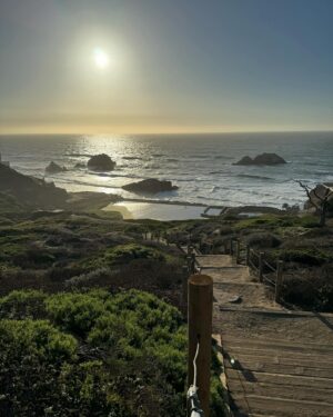Jon Miller Instagram - SWIPE⬅️ Our day in the fabulous #citybythebay ***from #sfbay to #landsend hiking on the #landsendtrail *** #sunrise🌅 to #sunsetsurf 💃🏻🕺🏻#sutrobaths ***Dinner at @anglersanfrancisco #blessings🙏 ***Photos w/ my iPhone 15 Pro Max…🌉📲