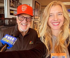 Jon Miller Instagram - SWIPE⬅️ Janine and I had a wonderful visit with our daughter Emilie the past several days. She lives in Italy now, so we don’t see her very often. She grew up in and around ballparks, so spent some booth time during the @sfgiants v @dodgers series. Rode a #cablecarsanfrancisco with us to a special #sfgiants banquet in the #venetianroom at the @fairmontsanfrancisco , walked to and from #oraclepark with us each day, and saw @therealbcraw35 when he joined us in the booth. #loveyou😘 #yayarea #citybythebay