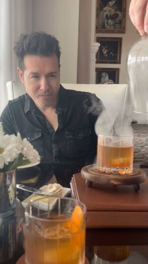 Jon Seda Instagram - Thanks for this classic! #smokedoldfashioned @stirrups.restaurant @theequestrianhotel #fyp