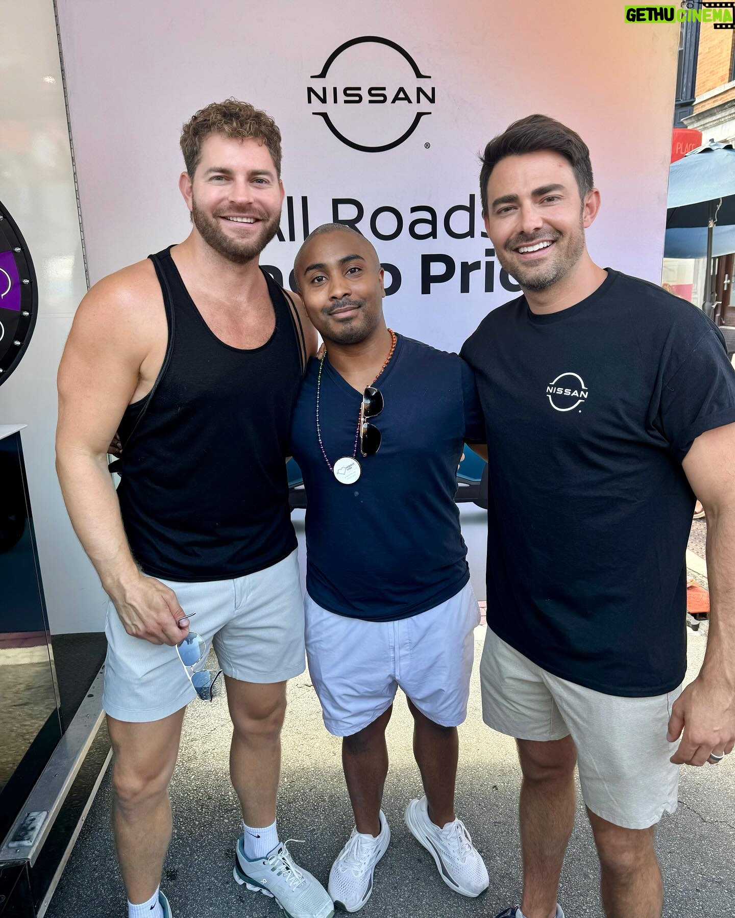 Jonathan Bennett - 10.1K Likes - Market Days Moments with @nissanusa today in Chicago. So proud to be a #NissanPartner because in a year where a lot of others put Pride in the backseat, Nissan has continuously shown up for our LGBTQ community, sponsoring events all year long, and truly showing yet again what it means to be #partnersofprogress. I had so much fun meeting you all today at our activation and at the Nissan Partners of Progress Stage. #Nissan #MarketDays