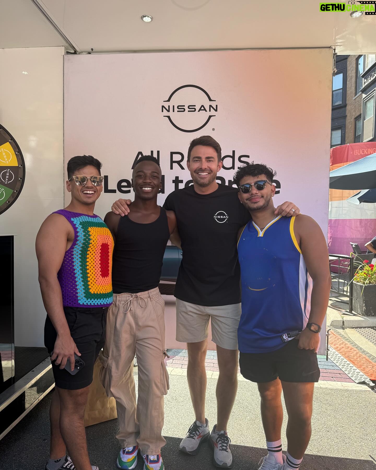 Jonathan Bennett - 10.1K Likes - Market Days Moments with @nissanusa today in Chicago. So proud to be a #NissanPartner because in a year where a lot of others put Pride in the backseat, Nissan has continuously shown up for our LGBTQ community, sponsoring events all year long, and truly showing yet again what it means to be #partnersofprogress. I had so much fun meeting you all today at our activation and at the Nissan Partners of Progress Stage. #Nissan #MarketDays