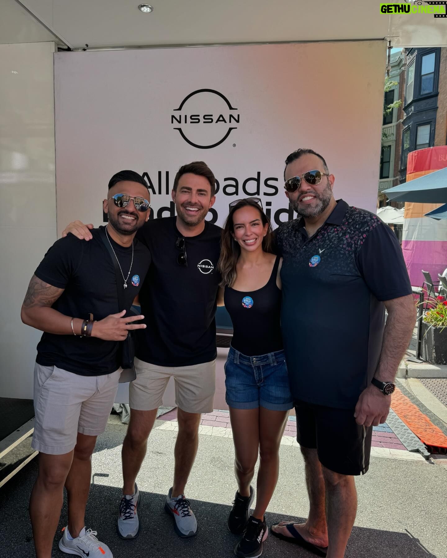 Jonathan Bennett - 10.1K Likes - Market Days Moments with @nissanusa today in Chicago. So proud to be a #NissanPartner because in a year where a lot of others put Pride in the backseat, Nissan has continuously shown up for our LGBTQ community, sponsoring events all year long, and truly showing yet again what it means to be #partnersofprogress. I had so much fun meeting you all today at our activation and at the Nissan Partners of Progress Stage. #Nissan #MarketDays