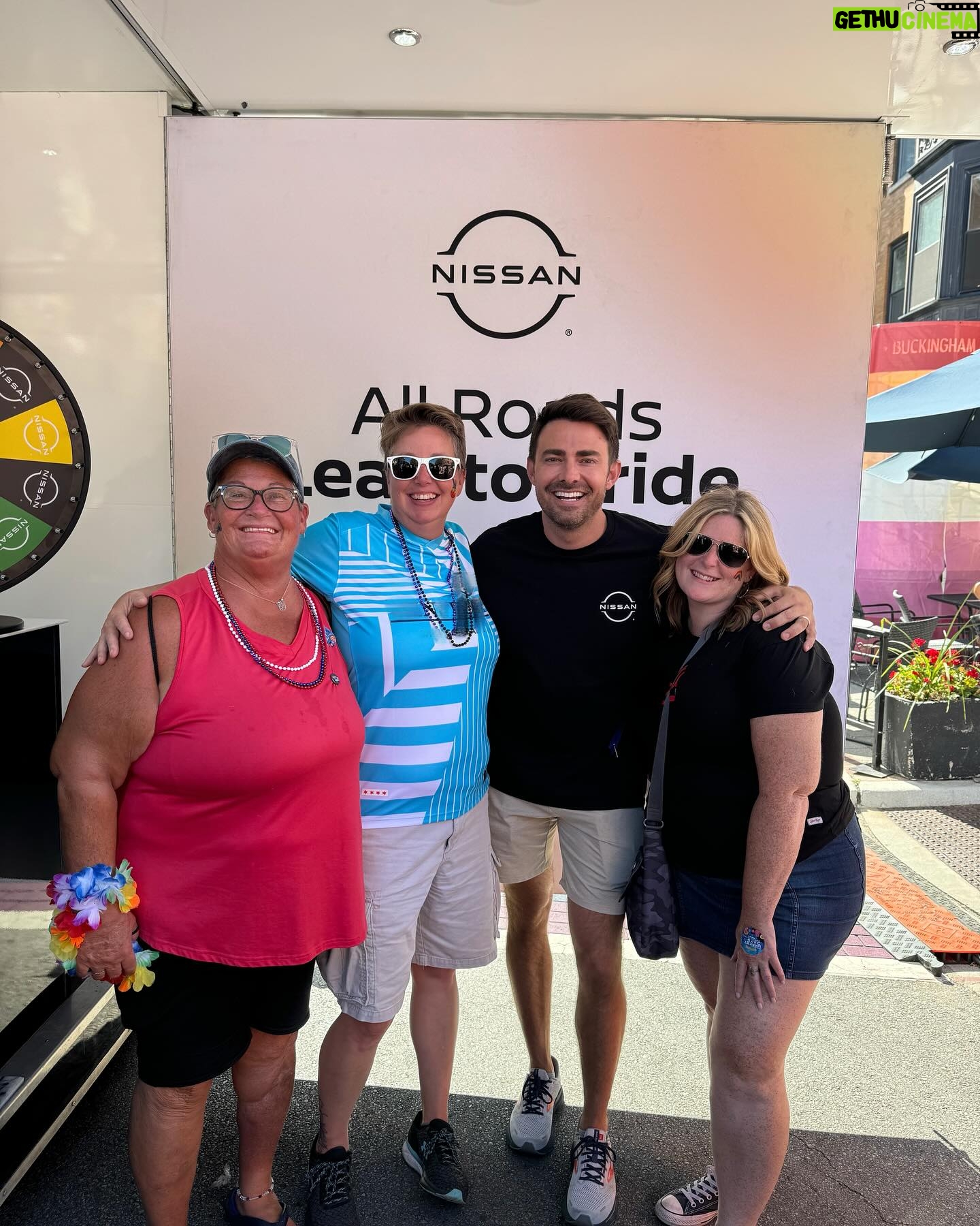 Jonathan Bennett - 10.1K Likes - Market Days Moments with @nissanusa today in Chicago. So proud to be a #NissanPartner because in a year where a lot of others put Pride in the backseat, Nissan has continuously shown up for our LGBTQ community, sponsoring events all year long, and truly showing yet again what it means to be #partnersofprogress. I had so much fun meeting you all today at our activation and at the Nissan Partners of Progress Stage. #Nissan #MarketDays