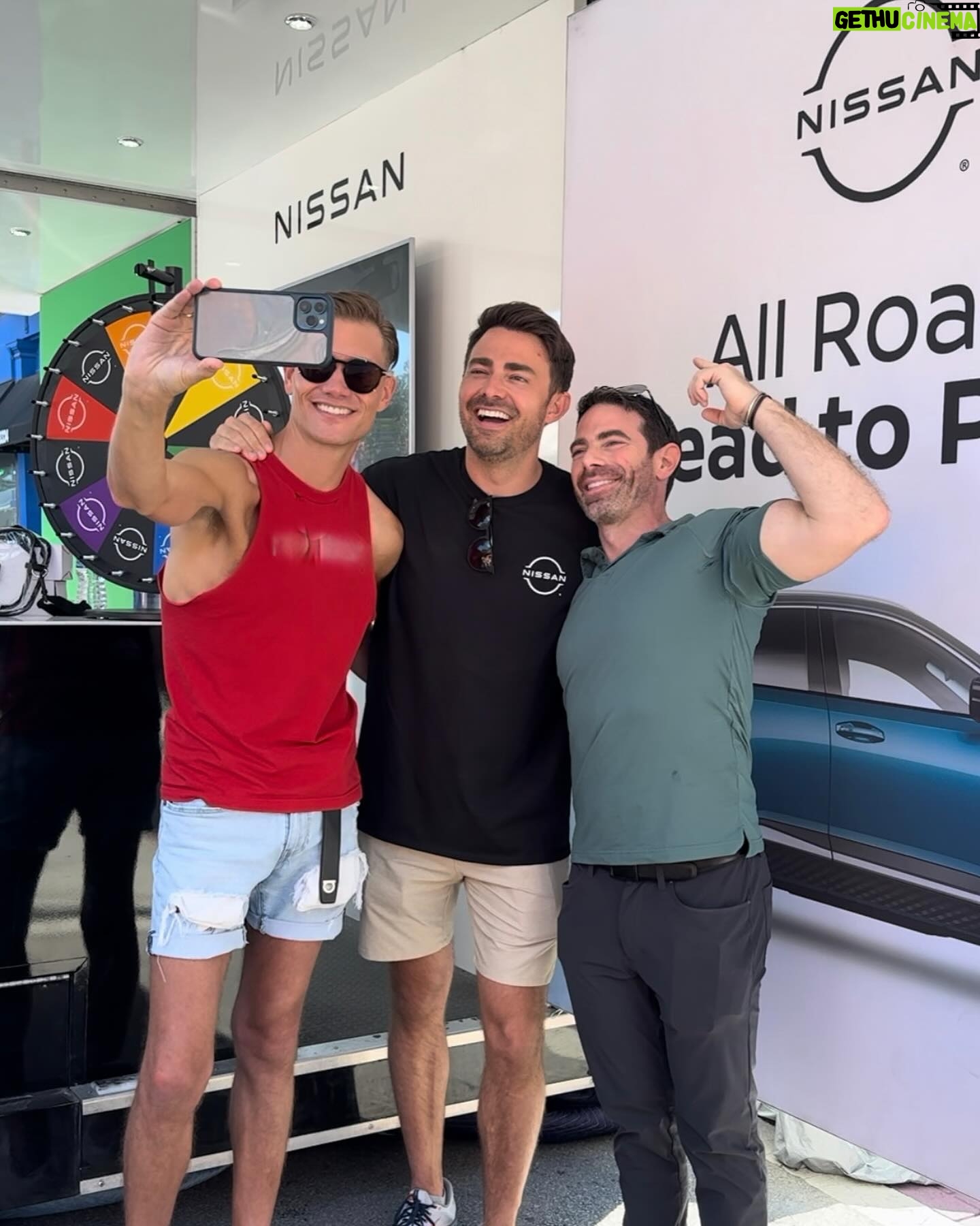 Jonathan Bennett - 10.1K Likes - Market Days Moments with @nissanusa today in Chicago. So proud to be a #NissanPartner because in a year where a lot of others put Pride in the backseat, Nissan has continuously shown up for our LGBTQ community, sponsoring events all year long, and truly showing yet again what it means to be #partnersofprogress. I had so much fun meeting you all today at our activation and at the Nissan Partners of Progress Stage. #Nissan #MarketDays