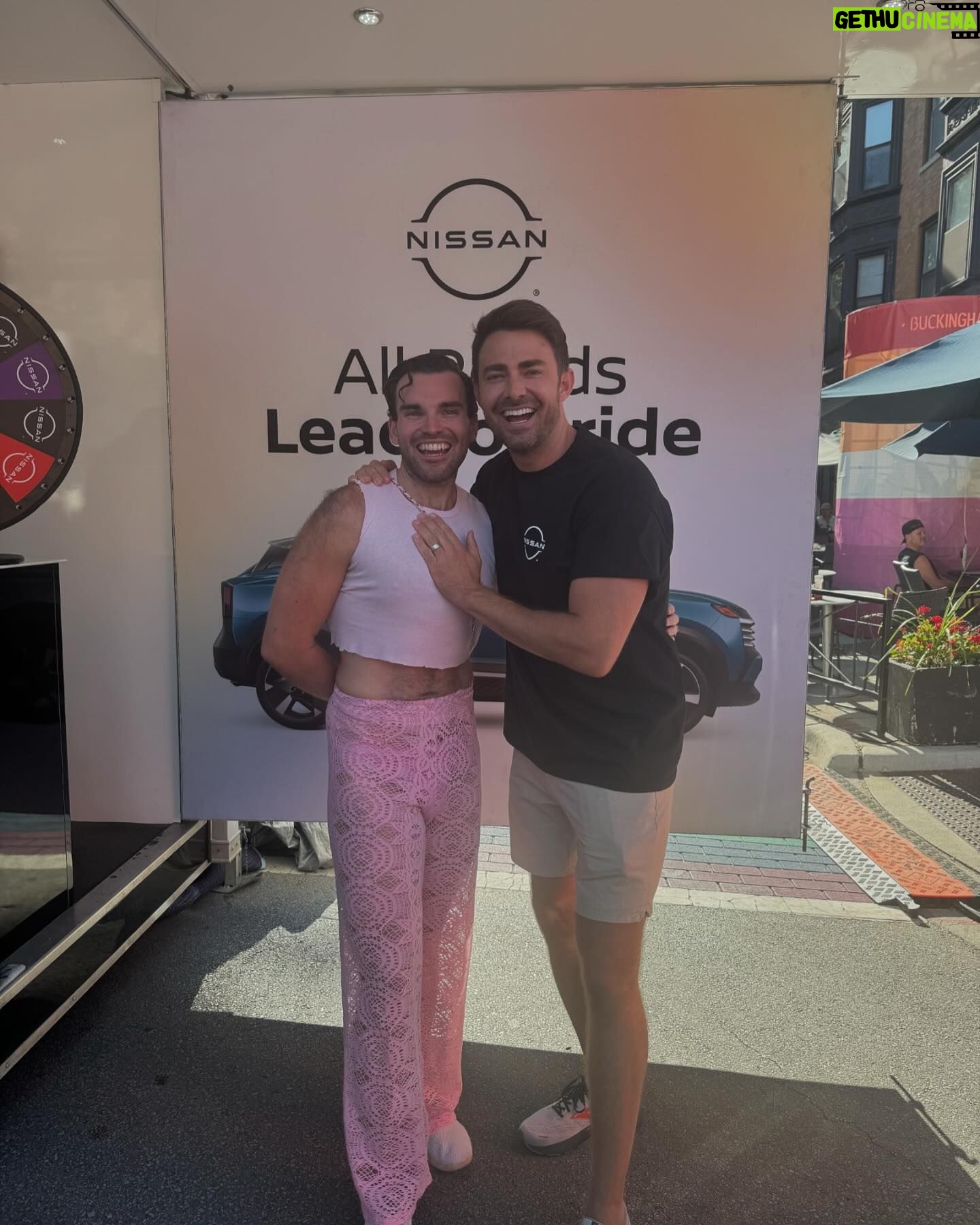 Jonathan Bennett - 10.1K Likes - Market Days Moments with @nissanusa today in Chicago. So proud to be a #NissanPartner because in a year where a lot of others put Pride in the backseat, Nissan has continuously shown up for our LGBTQ community, sponsoring events all year long, and truly showing yet again what it means to be #partnersofprogress. I had so much fun meeting you all today at our activation and at the Nissan Partners of Progress Stage. #Nissan #MarketDays