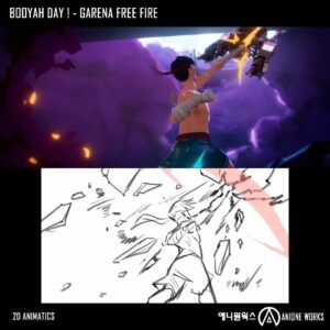 Jonghyun Jungboix Instagram - Another 2D animatics work for Garena FREE FIRE - BOOYAH DAY

Collaboration with @mehdiaouichaoui
, Saucelot and great assistance by @carthame_

2D Animatics by Anioneworks.inc
CG/Production : Passion pictures
Client : Garena
.
.
.
.
.
.
.
#anioneworks #cg #3d #freefire #garena #garenafreefire #garenabrasil  #garenaoficial #garenafreefireoficial  #animation #animator #anime #sakuga #cartoon #2danimation #2d #fx #effects #vfx #drawing #art #artist #character #anime #art #artist #drawing #color #rough #wind #fire #explosion #chase #fight