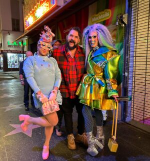 Jonny McGovern Instagram - It’s a lil early but gay summer fun has already begun 🌈💜💫🔥 #gaysummer  #gaybeard #gaybear #losangeles  #jonnyqmcgovern #dogsofinstagram