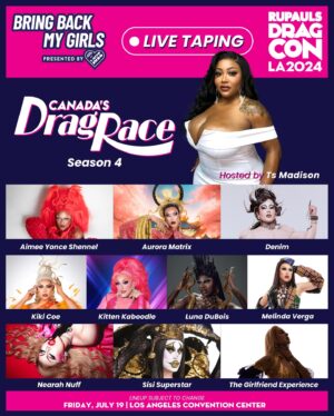 Jonny McGovern Instagram - Today, @wowpresentsplus announces FOUR series to be taped live at #DragCon LA ⬇️

🎤 Live From The Pink Carpet with @michellevisage 
☕️ Hey Qween! hosted by @jonnymcgovernisyourdaddy 
💄 Touch-Ups with Raven hosted by @itsravenhunty_ 
🍹 Bring Back My Girls Season 4 hosted by @tsmadison 

All tapings will be open on a first-come, first-serve basis to all attendees of @rupaulsdragcon LA - the largest gathering of #DragRace queens in the WORLD! 🌴  Premiering exclusively on @wowpresentsplus later this year

🎟️ #DragCon LA tickets on sale at rupaulsdragcon.com 
🗓️ July 19 & 20 
📍 L.A. Convention Center