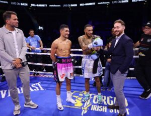 Jordan Gill Instagram - Manchester 🐝 what a buzz! Felt like I was winning the fight until I got caught, but that’s boxing! No excuses, huge congrats to @zelfaflash, one hell of a fighter and a great human being. Gracious in victory and in defeat. Thank you all for the messages, I’m trying to get back to everyone. Thank you to my team for the hard work, @matchroomboxing for the opportunity, and to my sponsors for their support. Week of rest and we’ll see what’s next ❤️