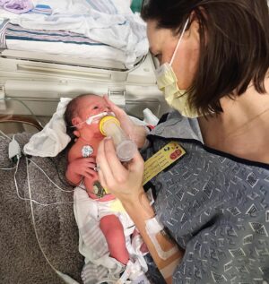 Jordi Vilasuso Instagram - It is with overwhelming joy and the fullest of hearts that we welcome the answer to our prayers, our sweet Lucy Noelle. 💕 We have been waiting so long for you, little girl. ‘You are something between a dream and a miracle.’

Thank you, beautiful friends and family, for the part you have played in this chapter. I wish I could say that it was a purely faith filled journey from our first loss until today, but the God’s honest truth is that knowing you were holding our family in your prayers was often what got us through. I know I’ve said it before, but we are truly forever grateful. 

And to anyone who sees these pictures and feels an ounce of hurt for your own hearts dream- please know that I will never not think about you as I post. I truly never thought this day would come- as evidenced by my complete lack of preparation for this little bundle.. I literally had not bought a thing. But this little girl in my arms is proof that God’s promises are greater than our fears, no matter how big those fears are. I see you, I have been you, I am praying for you. Hold onto your hope. 🙏🏻

We love each of you to the 🌙 .. and also, Riley and Evie are the best big sisters on the planet. ☺️💕